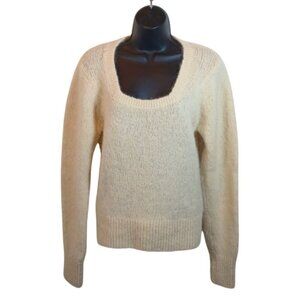 & Other Stories Alpaca Wool blend Square Neck sweater in beige size Small